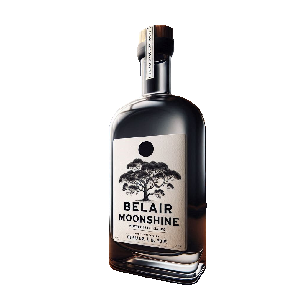 Bottle of Belair Moonshine